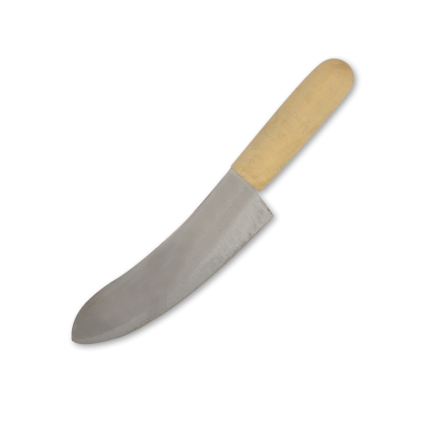 Ahşap saplı hamur ve baklava bıçagı başak krom