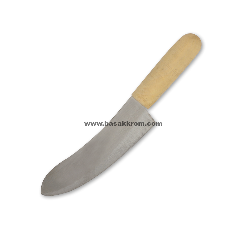 Ahşap saplı hamur ve baklava bıçagı başak krom
